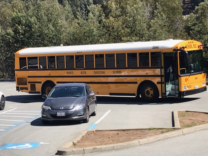 School bus for Monte Vista Christian School