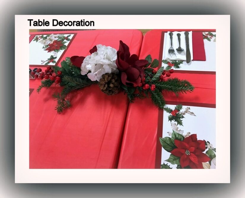 Table Decoration Christmas Example