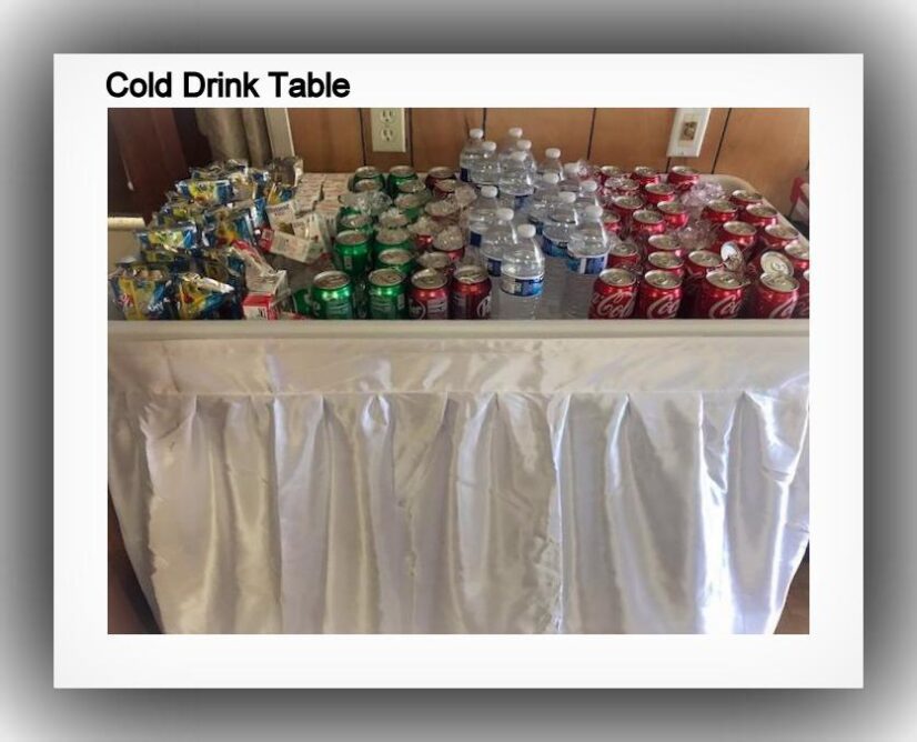 Cold Drink Table