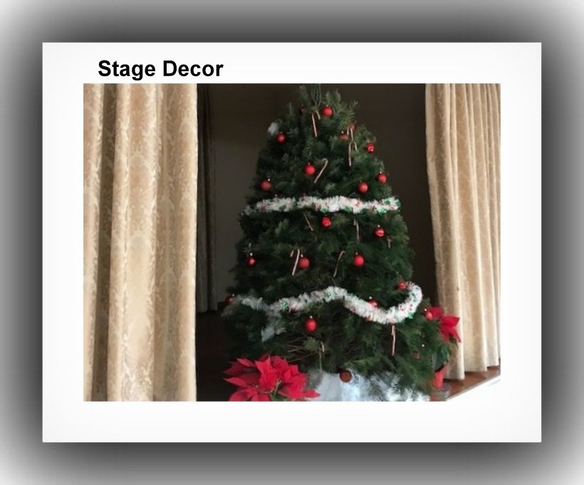 Christmas tree on stage